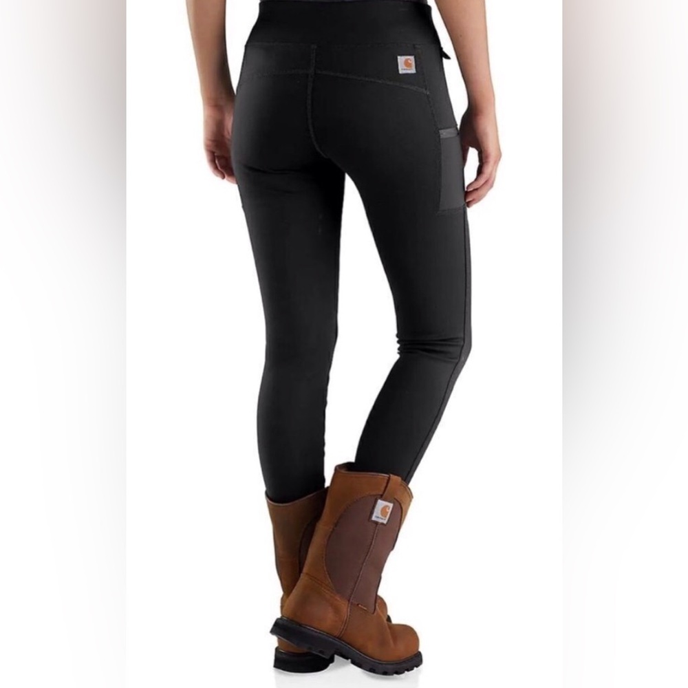 EUC....Women's CarHartt Fitted Black Pants. - Picture 5 of 6
